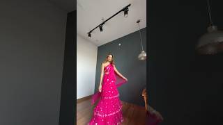 GRWM  Pre Draped Saree Styling 💝 weddingdress bridesmaids saree pinksaree grwm festivewear [upl. by Firooc]