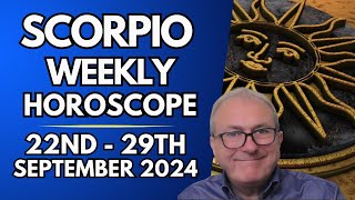 Scorpio Horoscope  Weekly Astrology 23rd to 29th September 2024 [upl. by Gennie459]