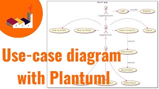 How to make a usecase diagram with Plantuml [upl. by Enrobialc]