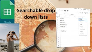 How to create a searchable dropdown list in Google Sheets [upl. by Ciprian]