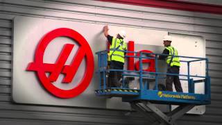 Sign Installation at Haas F1 Teams Banbury Facility [upl. by Ardelia]