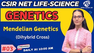 Mendelian Genetics Unit8  CSIR NET LIFESCIENCE apnasapnajrf [upl. by Ekeiram]