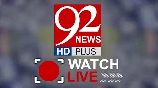 92 News HD Live  Pakistani News 247 [upl. by Raynor]