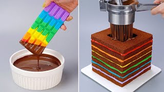 Fun and Quick Tasty Chocolate Cake Recipes  Fancy Chocolate Cake Decorating Tutorial [upl. by Zampino]