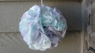 How to Make a Coffee Filter Flower Hydrangea Pom Pom [upl. by Innoj]