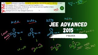 JEE ADVANCED 2015 SOLUTION  The correct statement regarding i HClO ii HClO2 iii HClO3 [upl. by Christiano]