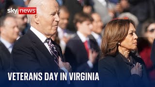 Joe Biden and Kamala Harris attend Veterans Day commemorations [upl. by Kindig322]