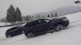 Dacia Duster meets Audi Q7 in Snow Off Road 2022 [upl. by Madlin447]