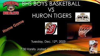 Brookings Bobcats Boys Varsity Basketball vs Huron Tigers BBB 121223 [upl. by Alled]