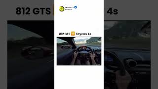 812 Superfast GTS VS Taycan 4s V12 vs eletric engine porschetaycanturbo ferrari 812superfast [upl. by Susannah505]