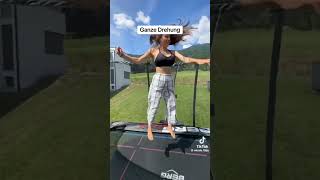 Wer braucht Stufe mittel 🥰 berg trampoline easytricks turnen nachmachen [upl. by Ahseek174]