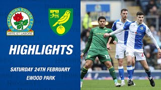 Highlights Blackburn Rovers v Norwich City [upl. by Milman162]