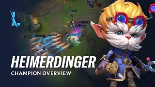 Heimerdinger Champion Overview  Gameplay  League of Legends Wild Rift [upl. by Katee207]