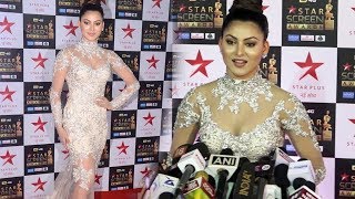 Urvashi Rautela Star Screen Awards 2018 Red Carpet  Star Plus Awards Show 2018 [upl. by Presber732]