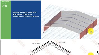 حساب احمال الرياح يدوياً حسب الكود ASCE716 ومقارنة النتائج مع برنامجETABS Robot part44 [upl. by Fugere]