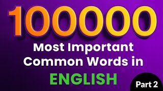 100000 Most Important Common Words in English  Part 2  betterlearning [upl. by Tamis190]