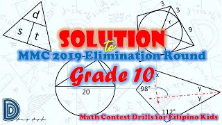 Solution to MMC 2019 Elimination Round Grade 10 [upl. by Ettesel]