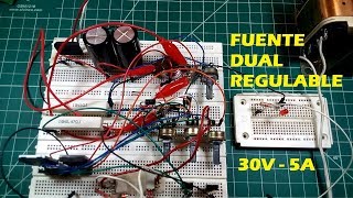 Fuente de Laboratorio Regulable 2 SALIDAS  Diagrama Esquematico [upl. by Axela]