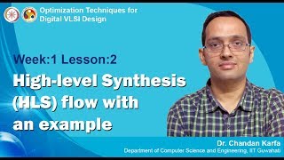 VLSI Design Module 01  Lecture 02 High Level Synthesis Highlevel Synthesis HLS flow [upl. by Aleit935]