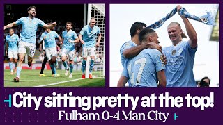 Man City beat Fulham to go TOP of the Premier League 👀 🏆 Fulham 04 Man City [upl. by Alida71]