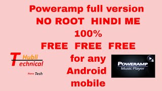 How to install poweramp full version NO ROOT [upl. by Enyalb843]