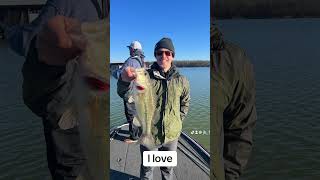 BRRRR🥶 but gosh they bite so well🔥🔥 fishing bassfishingismylife lake missourivacation cold [upl. by Katti]