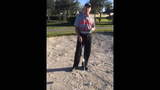 How to hit a proper bunker shot Great tip [upl. by Vorster]