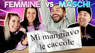 CHI HA FATTO COSA 🤓 MASCHI vs FEMMINE con mattste [upl. by Berkin294]