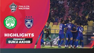 Melaka United FC 12 Johor Darul Tazim  Piala FA Highlights [upl. by Ailahk]