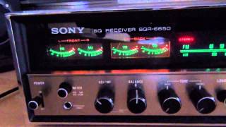 Sony SQR 6650 Quadrafonische tuner versterker [upl. by Harmonie]