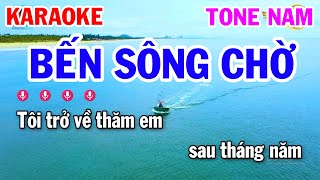 Karaoke Bến Sông Chờ Tone Nam Beat Mới Hay Nhất 2023  Đoản Khúc Lam Giang  Phi Vân Điệp Khúc [upl. by Intyre]