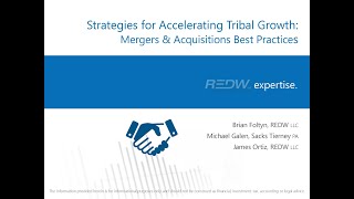 Accelerating Tribal Growth Through Mergers and Acquisitions [upl. by Alyson]