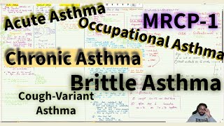 MRCP Part 1  Respiratory unit  Asthma  Full   By Dr MTB [upl. by Marline]