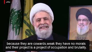 New Leader of Hezbollah Sheikh Naim Qassem Exposes The Fake Values of Western Regimes [upl. by Tnarb]