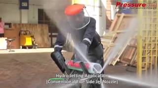 Hydro Jetting Application  All Nozzles Demonstration  PressureJet [upl. by Rivers]