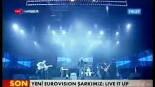 Eurovision 2011 Turkey Yuksek Sadakat Live it up HD [upl. by Laeira]