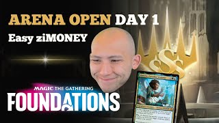 Easy ziMONEY  Arena Open Day 1  MTG Foundations Sealed  MTG Arena [upl. by Menken]