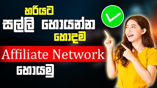 Best Affiliate Program 2023  How To Make Money On Affiliate Marketing Sinhala Make Money Online [upl. by Jakoba]