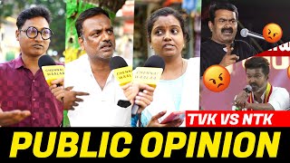 Seeman Vs Vijay Fight  Public Opinion  CW [upl. by Fanchan]