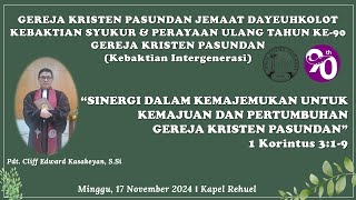 Kebaktian Minggu  GKP Jemaat Dayeuhkolot  Minggu 17 November 2024 [upl. by Rosse35]