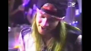 Guns N Roses  Scrap Bar MTV July 1989 [upl. by Borrell853]