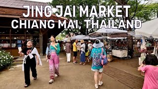 🇹🇭4K Jing Jai Market Chiang Mai Thailand  Best Weekend Market in Chiang Mai [upl. by Sharai]