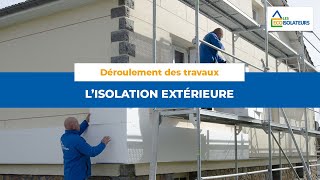 Isolation extérieure de maison  le déroulement de travaux  Les ECOIsolateurs [upl. by Verras]