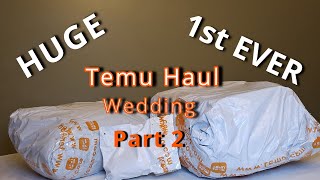 HUGE 1st Time buying Temu  Wedding Haul  Part 2 [upl. by Fatma420]