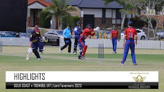 U17 Premier Cricket  Gold Coast v Toombul  Lord Taverners 2023 [upl. by Hilel]