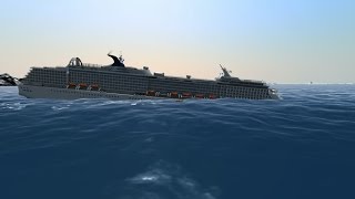 Cruise ship sinks like Titanic  Ship Simulator Extremes  HDR 60FPS [upl. by Marquez714]