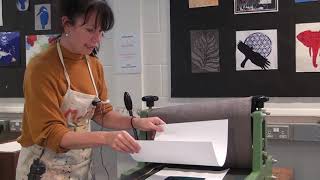 Collagraph Printing with Carly Lacey [upl. by Aitnahs]