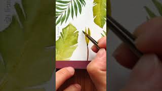 Lets paint a tropical doodle with watercolors [upl. by Lichtenfeld]