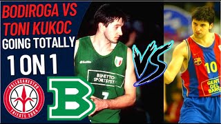 Dejan Bodiroga VS Toni Kukoc 1 ON 1  Stefanel Trieste VS Benetton  1993 [upl. by Halladba]