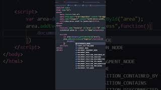 JavaScript keypress event using using eventlisterner [upl. by Aihtiekal]